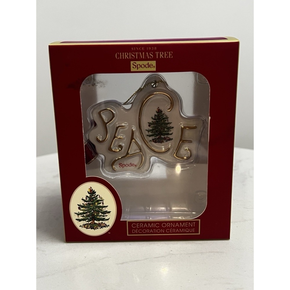 Spode Peace Ornament Christmas Holiday Collectible Heirloom Vintage Inspired NIB